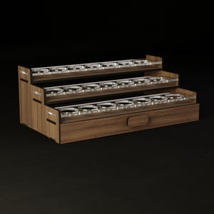 Elegante porta-barattoli di vernice con cassetto per contenere 21 vernici Citadel