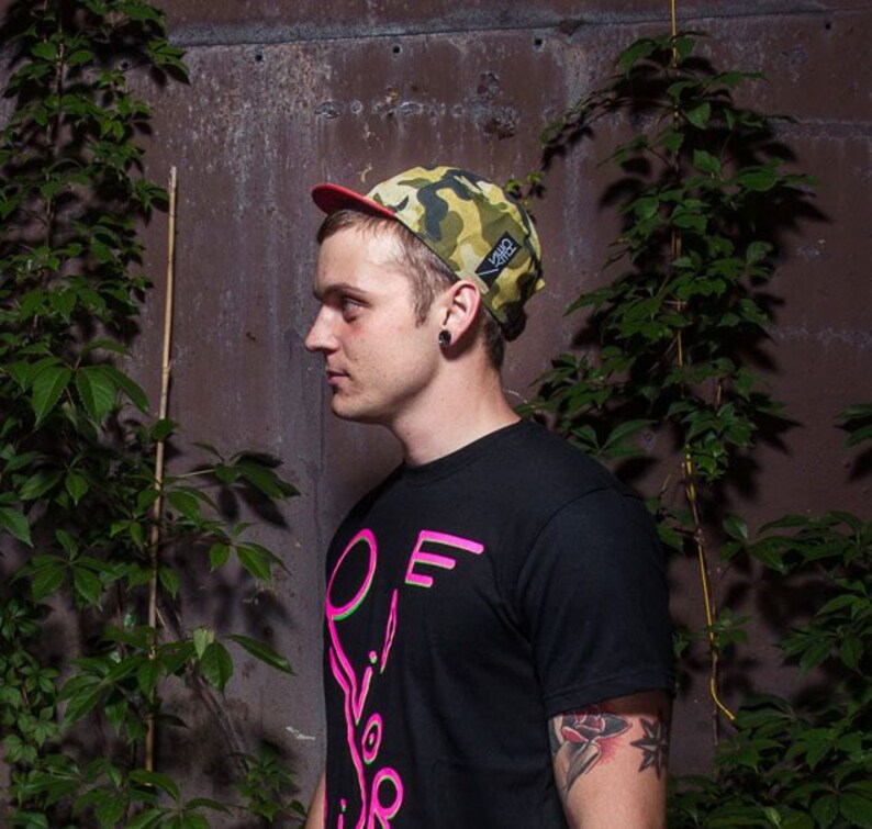 Cycling cap 5 panel camo
