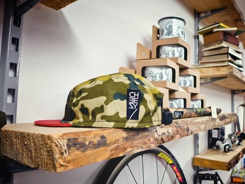 Cycling cap 5 panel camo
