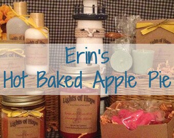 Erin’s Hot Baked Apple Pie ~ Candles