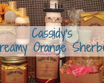 Cassidy’s Creamy Orange Sherbet ~ Candles
