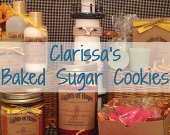 Clarissa’s Baked Sugar Cookies ~ Candles