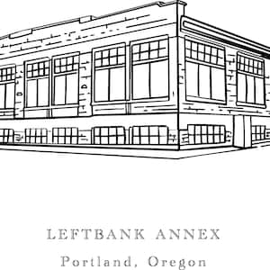 Leftbank Annex Wedding Venue, Oregon Wedding Venue, wedding invitations, illustration, letterpress