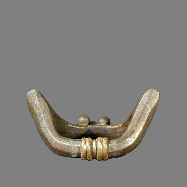 Ancien bracelet de cheville en bronze Senoufo, Côte d’Ivoire, Afrique, XIXème s.