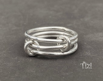 Sterling Silber Sonnenwende Ring, Fidget Silber Ring, Silber Drehring, Silber Drehring, Minimalistischer Ring, Bestseller Silberring