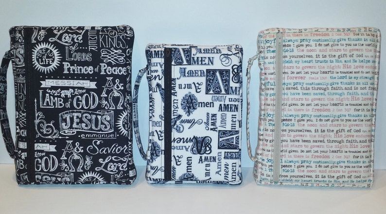 Zippered Bible Cover SEWING PATTERN, DIY image 1