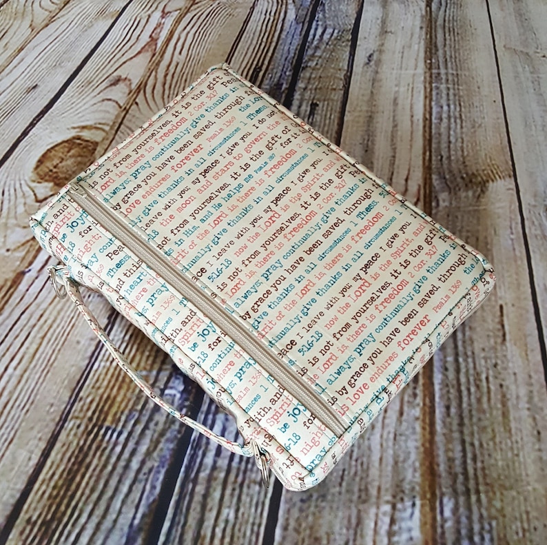 Zippered Bible Cover SEWING PATTERN, DIY image 3