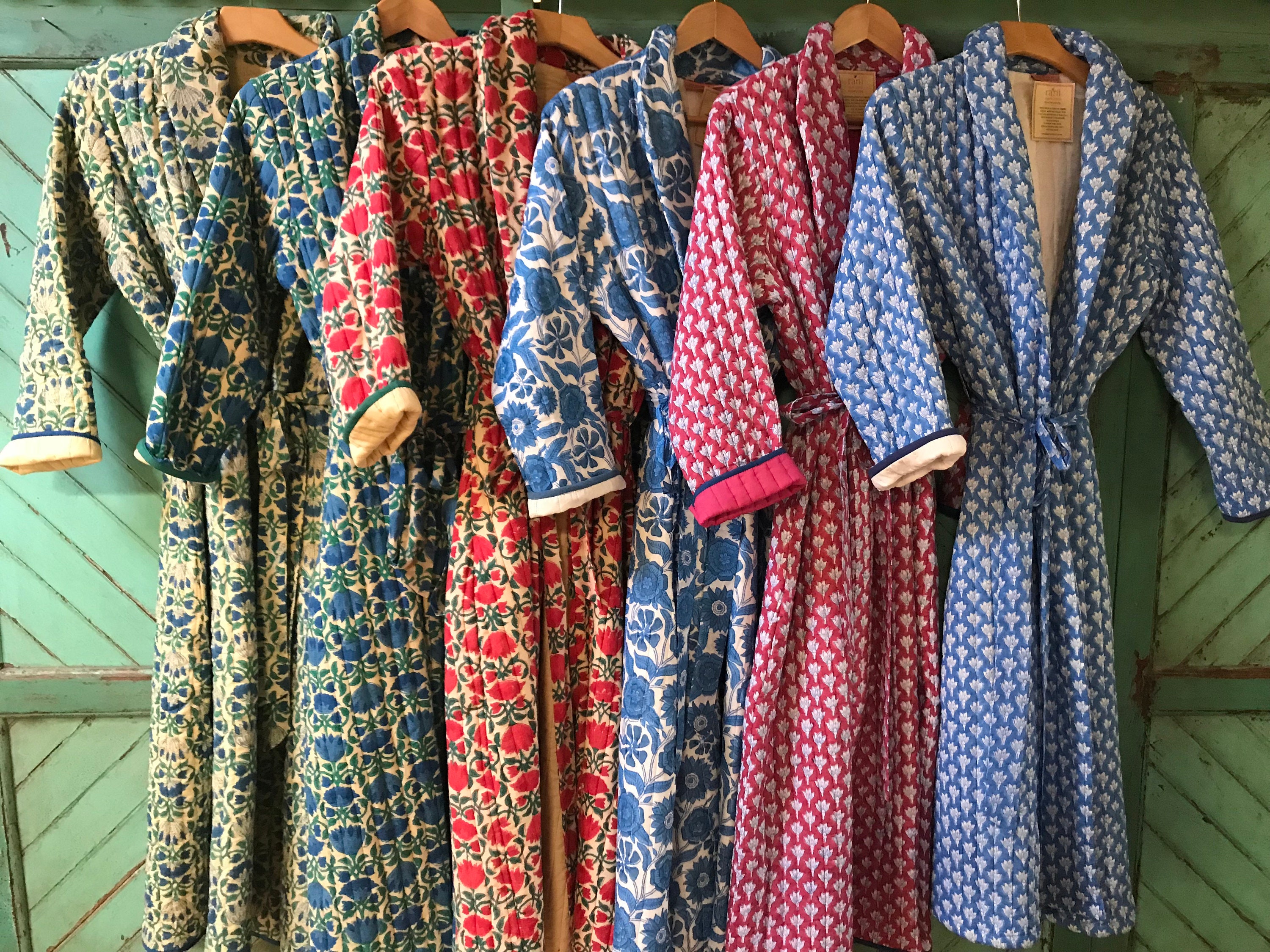 Buy Women Long Silky Bathrobe Satin Kimono Robe Floral Printed Dressing Gown  wear Online at desertcartINDIA