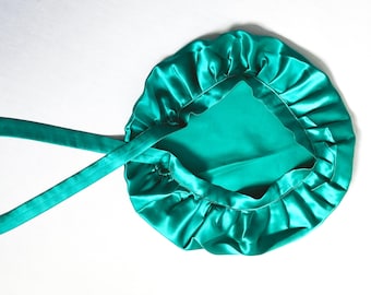 Gorro de dormir de seda de morera de 22 mm: Turbante de lujo para el cabello