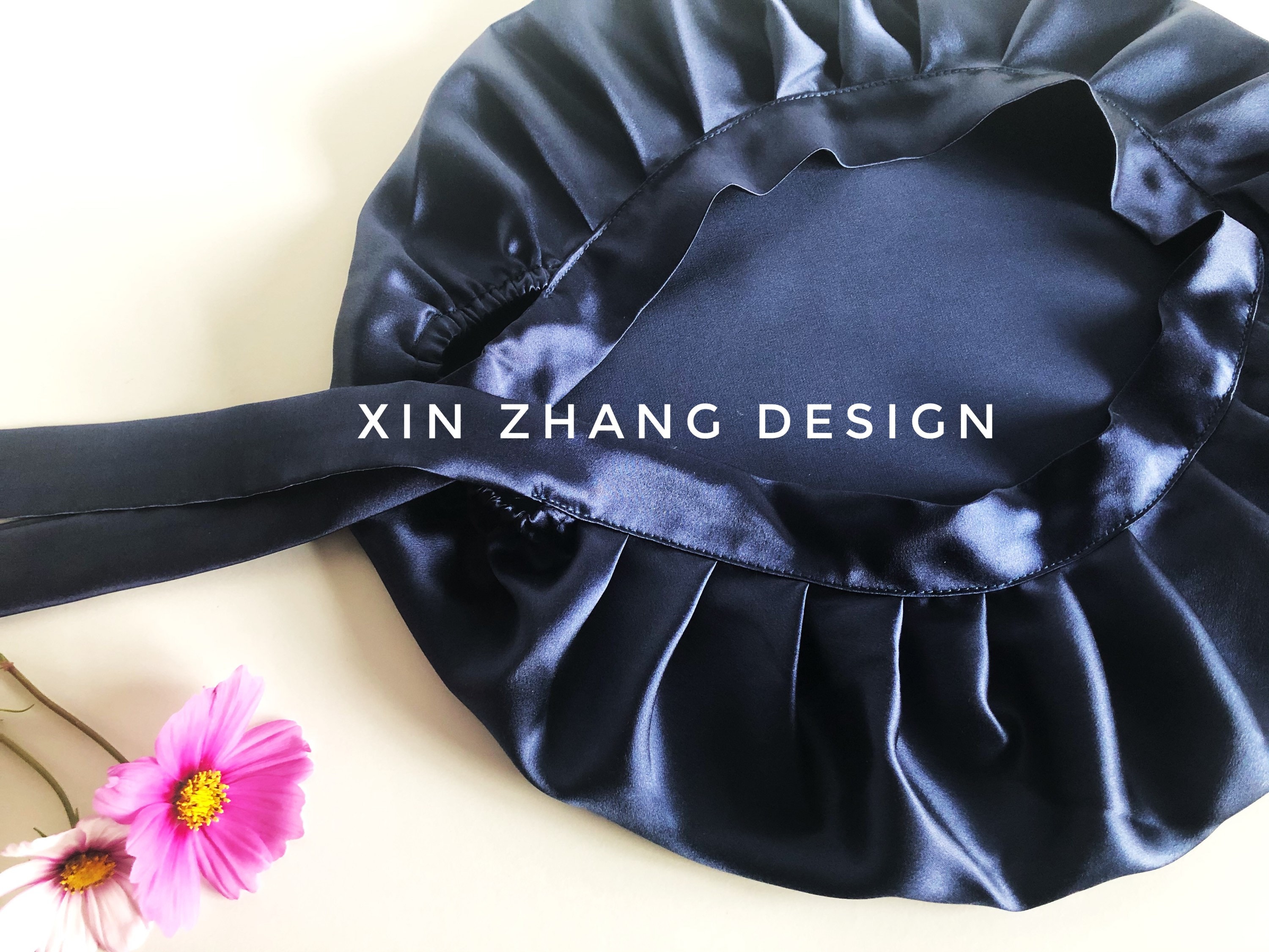 Cappello Da Viaggio In Raso Traspirante Cappello Da Sonno In Seta Rotonda Comfort Protezione Per Capelli Per Le Donne Viaggio Amichevole, Grigio Argento, Taglia Unica - Foto 2