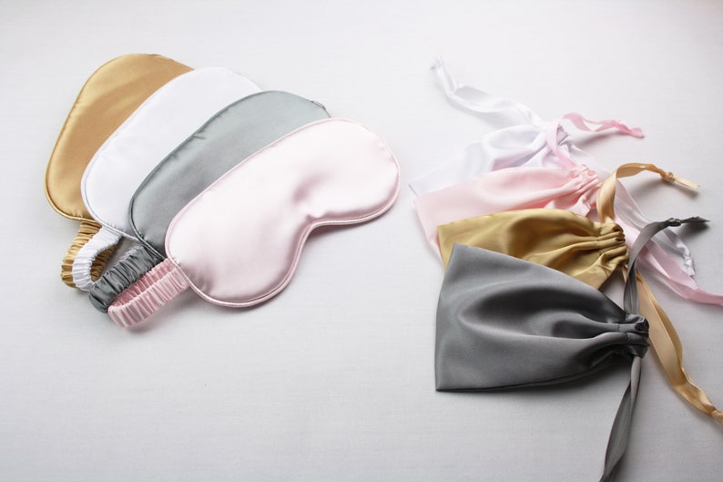 Soft Satin Eye Mask Gift Set Sleep Mask Night Blindfold Etsy UK