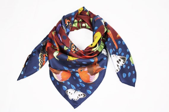 Sciarpa Stampa Animali Estiva Sciarpa Scialle Donna Lunga Estiva - Stampa Farfalle E Motivo Animale, Chiffon Viscosa, Multicolore Sciarpa Amazon - Foto 9