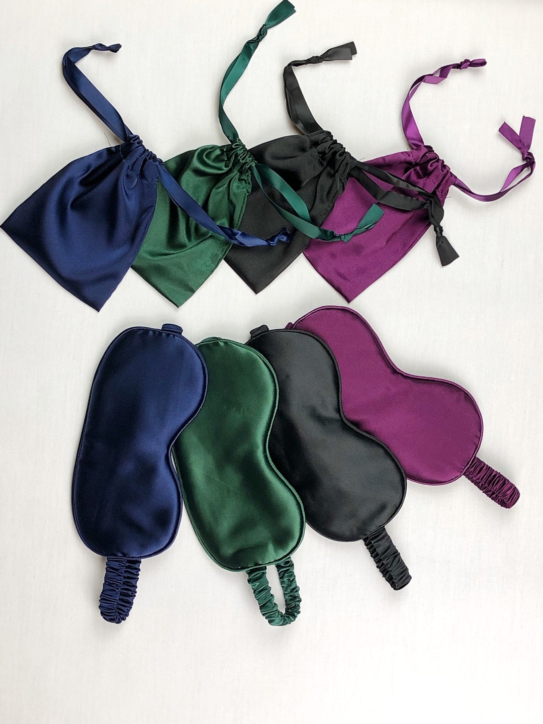 Soft Satin Eye Mask Gift Set Sleep Mask Night Blindfold Etsy UK