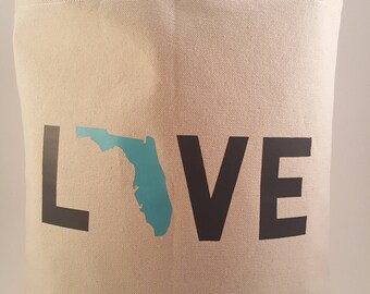 Love Your State tote bag