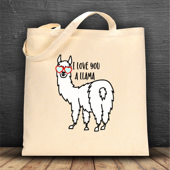 llama book bag