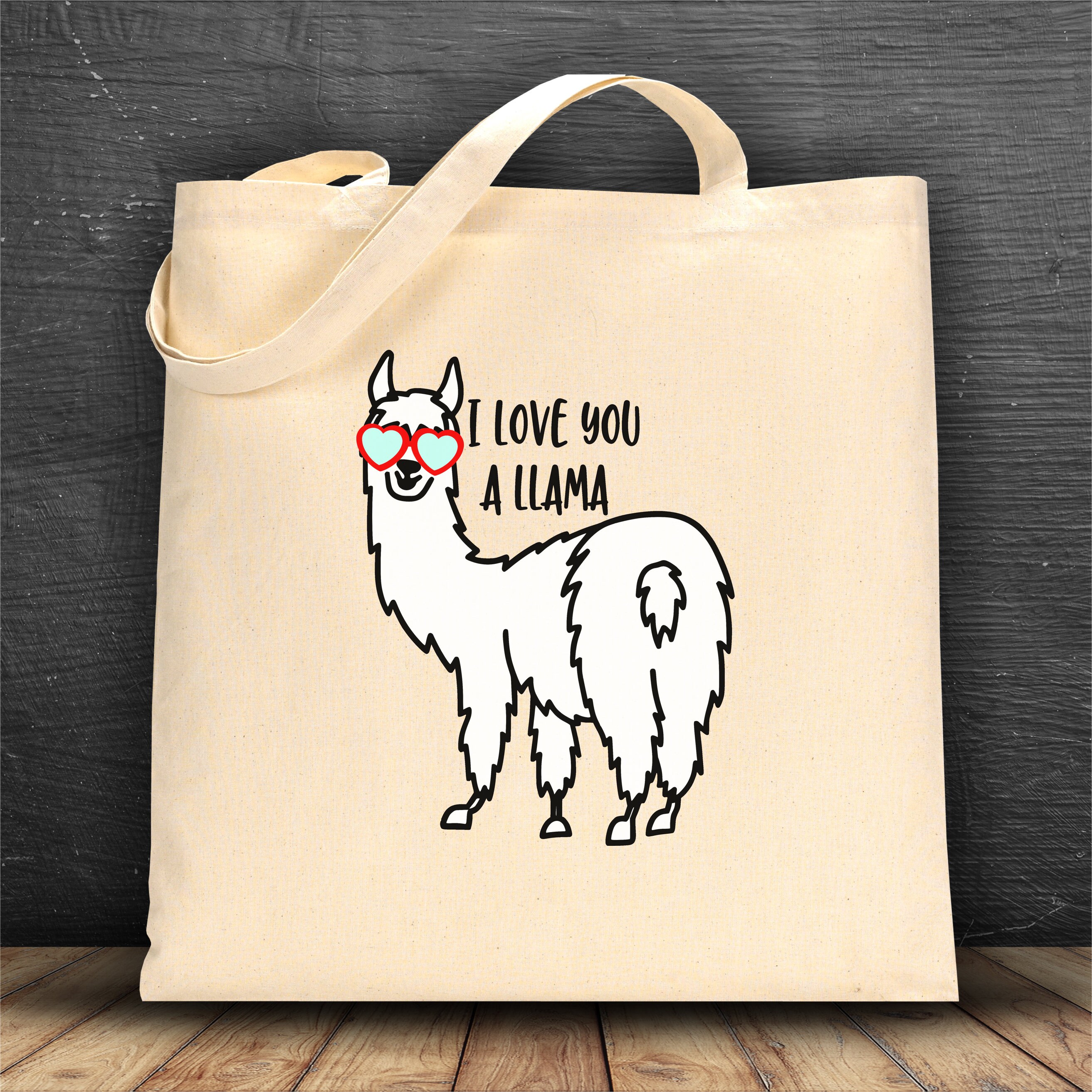 llama book bag