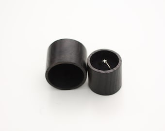 Small Proposal Ring Box 45 x 45mm, Black Bog Oak Box, Wooden Ring Holder, Keepsake Wooden Box, Personalized Engraved Wooden Ring Box