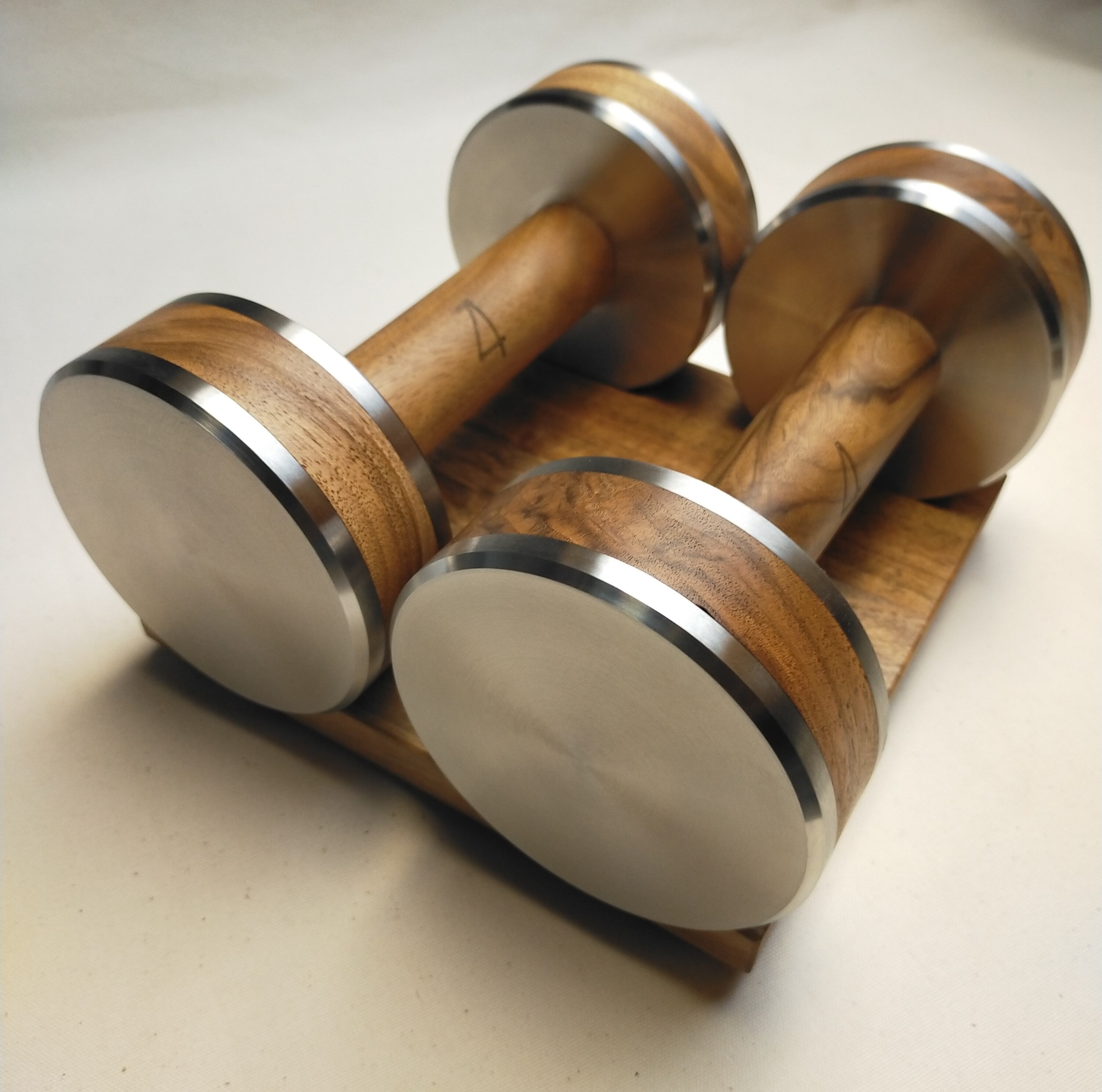 CORETEZ Dumbbells Set 2x4kg Made of Wood Stainless Steel COREFORM Natural Fitness Gift Home Gym Equipment Etsy Canada