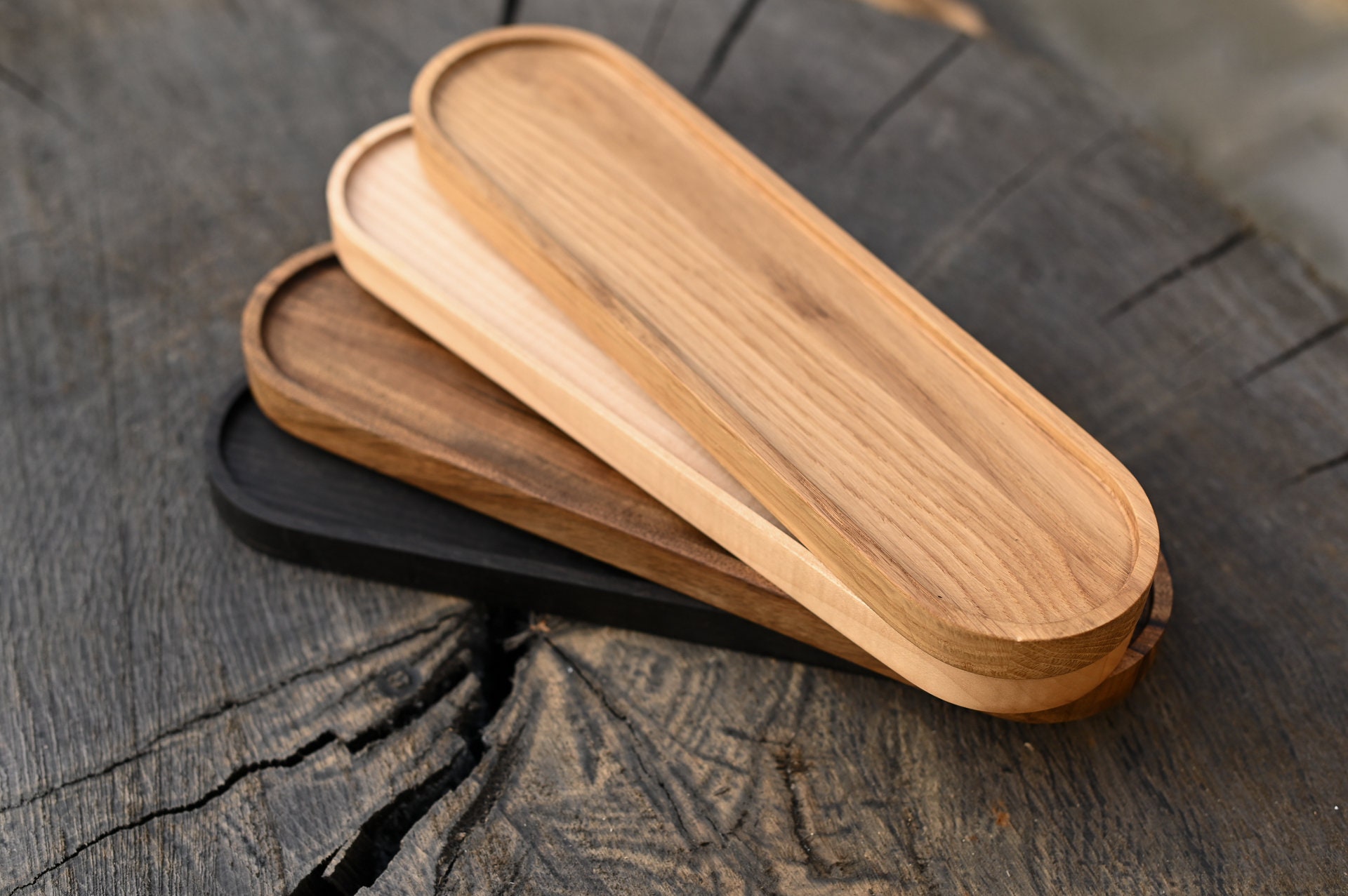 Wooden Serving Board Handmade Wooden Tray 18cm x 8cm x 18cm Etsy