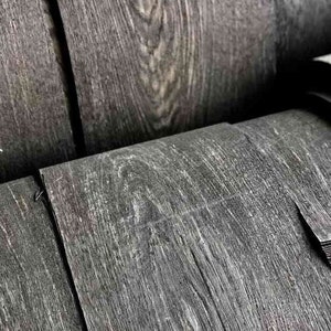 Natural Bog Oak veneer, length 2000mm width 150mm thickness 0.6mm price for sqm-1m2