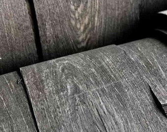 Natural Bog Oak veneer, length 2000mm width 150mm thickness 0.6mm