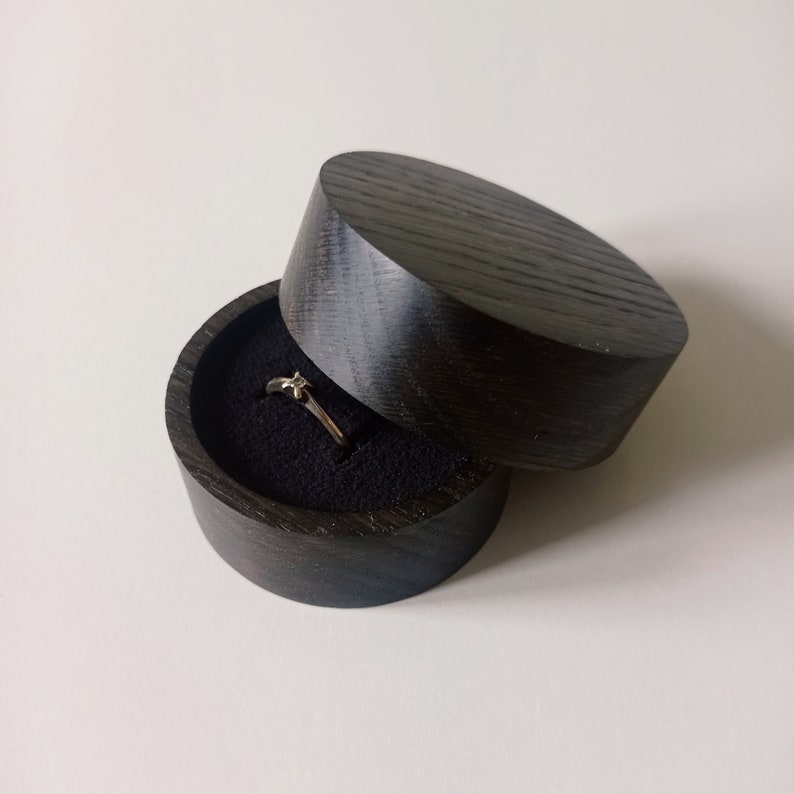 Proposal Ring Box Bog Oak Box Wooden Ring Holder Keepsake Etsy