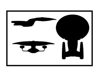 Star trek silhouette | Etsy