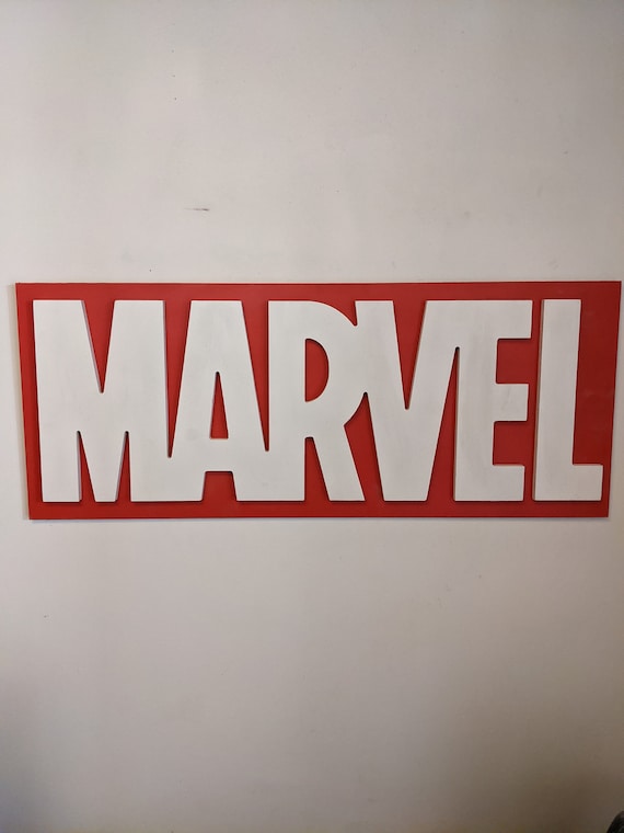 Marvel Logo Wall Art | Etsy