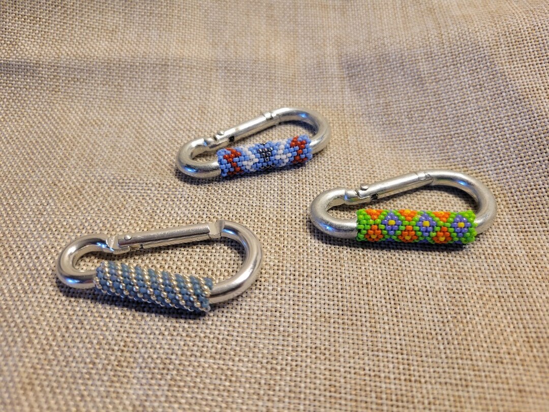 Beaded Mini Clip Keychains - Etsy