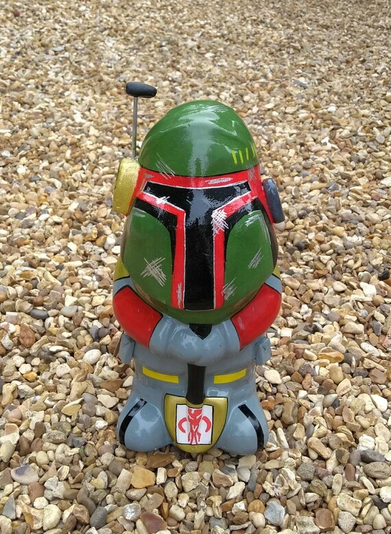 BOBA FETT custom star wars unique hand painted garden gnome Etsy