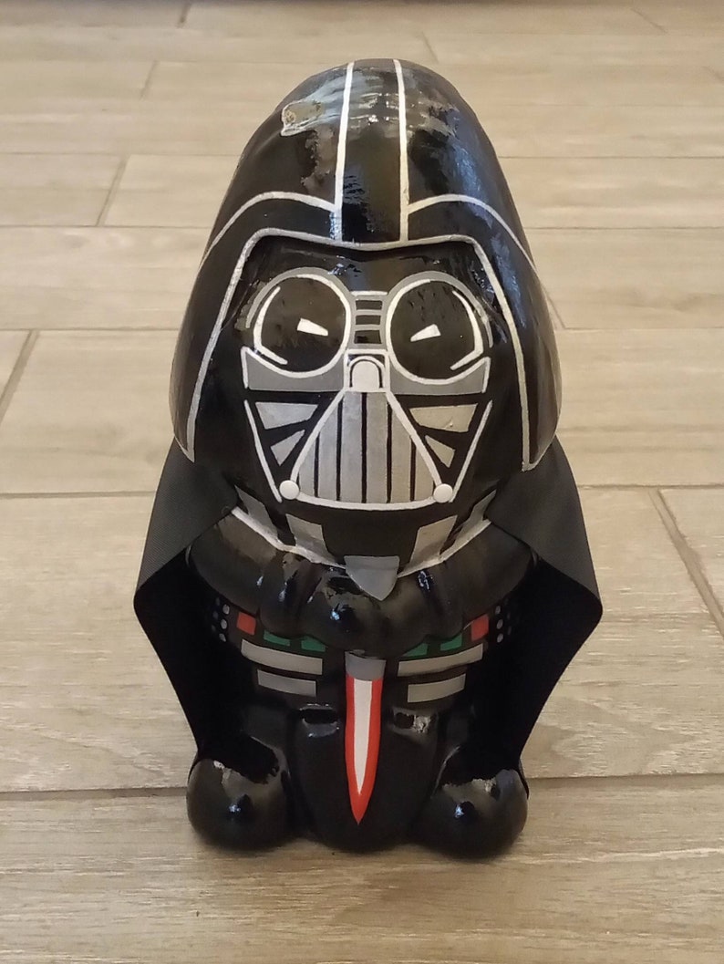 Custom Darth Vader style Star Wars garden gnome hand painted Etsy