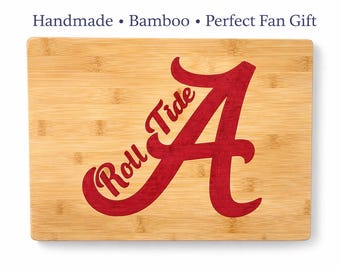 Alabama Roll Tide Bamboo Cutting Board