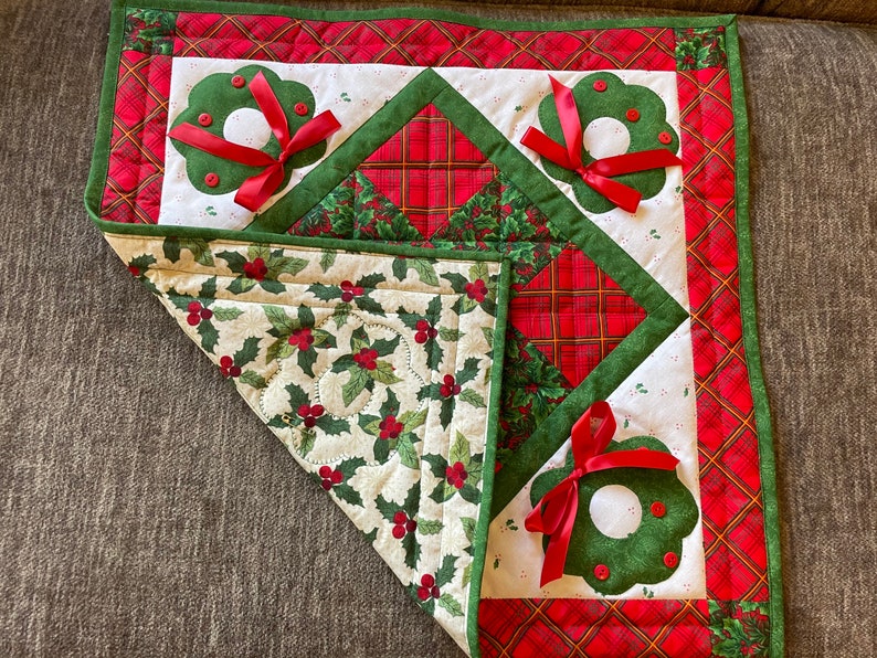 Christmas Wreath Table Topper Etsy