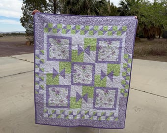 Bows & Blooms Baby Quilt
