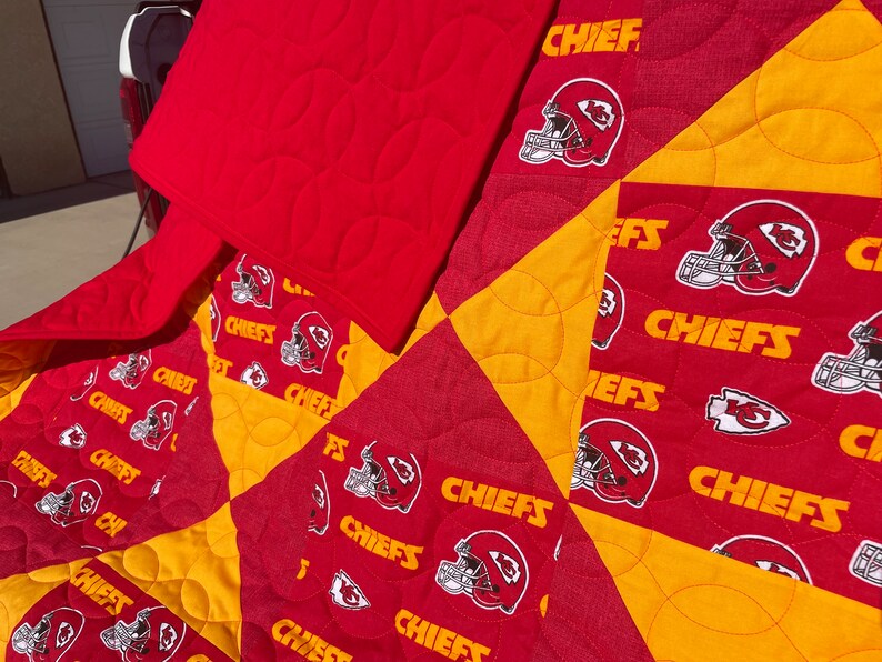 NFL Quilt Kansas City Chiefs custom Orders Available Etsy