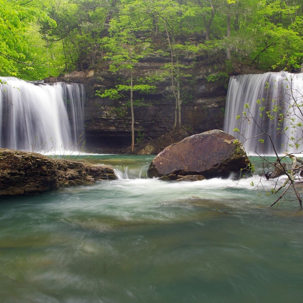 Twin Falls of Richland Creeks AKA Devil's Fork Falls