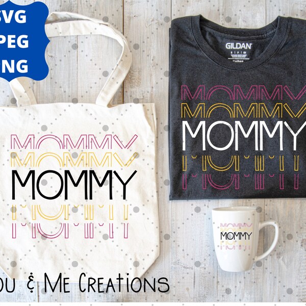 Stacked Mommy SVG