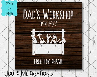Taller de papá SVG, regalo del Día del Padre SVG