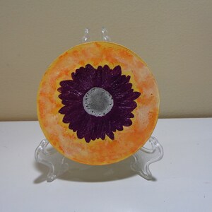 Shasta daisy decor - Concrete daisy - White daisy - Garden decor - Concrete Art - Concrete stepping stone - Concrete garden - Daisy art