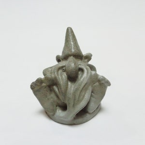 Gnome figurine - Miniature Garden gnome - Concrete gnome - Gnome statue - Concrete garden - Garden decor - Terrarium gnome