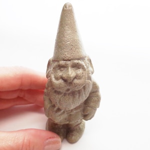 Garden gnome Concrete gnome Gnome statue Fairy garden miniatures Fairy garden accessories Concrete garden Garden decor image 1