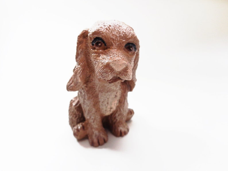 concrete spaniel statue