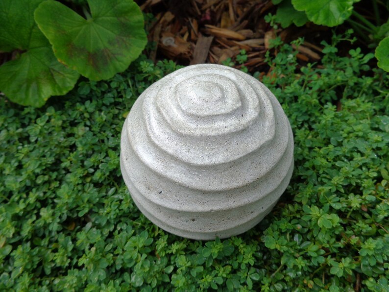 Garden Ball Concrete Sphere Concrete Ball Concrete Paper Etsy