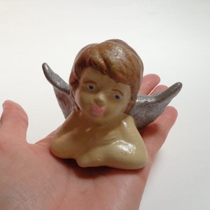 Angel statue - Concrete angel - Angel bust - Fairy garden accessories - Concrete art - Concrete garden decor - Garden art