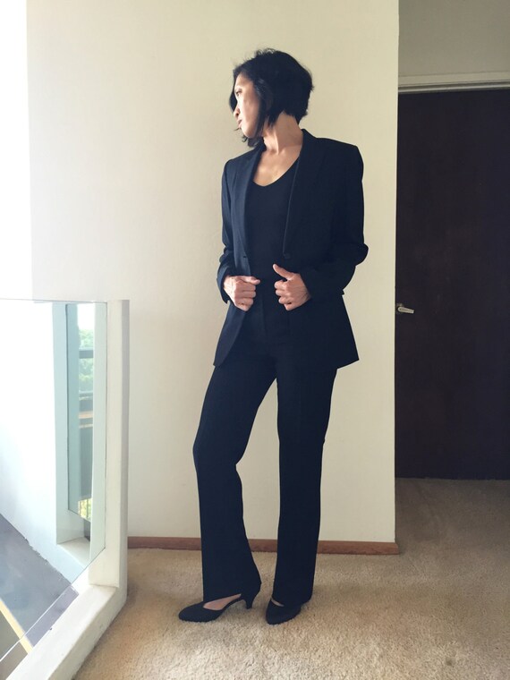 Winston Bespoke Pinstripe Pant Suit