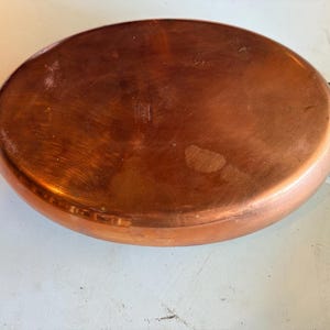 Large French au gratin copper baking pan