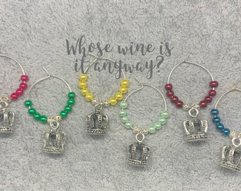 Chakra Spiritual Statement Fashion Crystals Wine Glass Charms 8 Or More Available You Pick Now