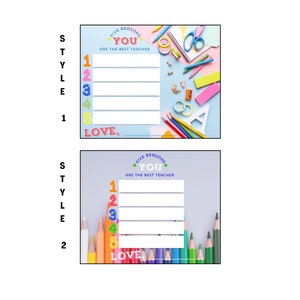Teacher Note - Appreciate | End of Year | Thank you  *DIGITAL DOWNLOAD* 2 Styles Included!!
