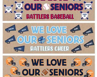 Senior Sports Banner Customized *DIGITAL DOWNLOAD*