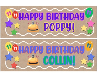Game Show Birthday Banner Custom *DIGITAL DOWNLOAD*